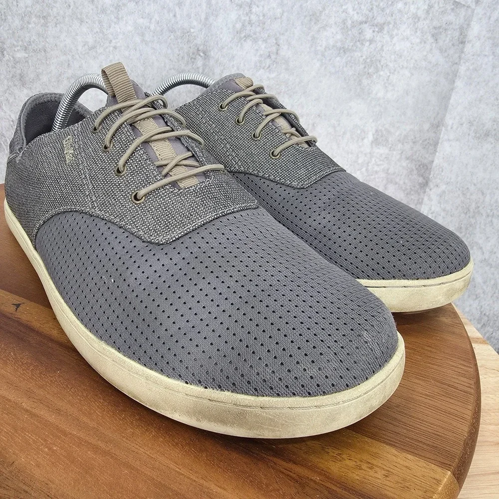 OluKai Nohea Moku Sneakers Men‎ 11 M Gray Slip On Comfort Casual Shoes Low Top